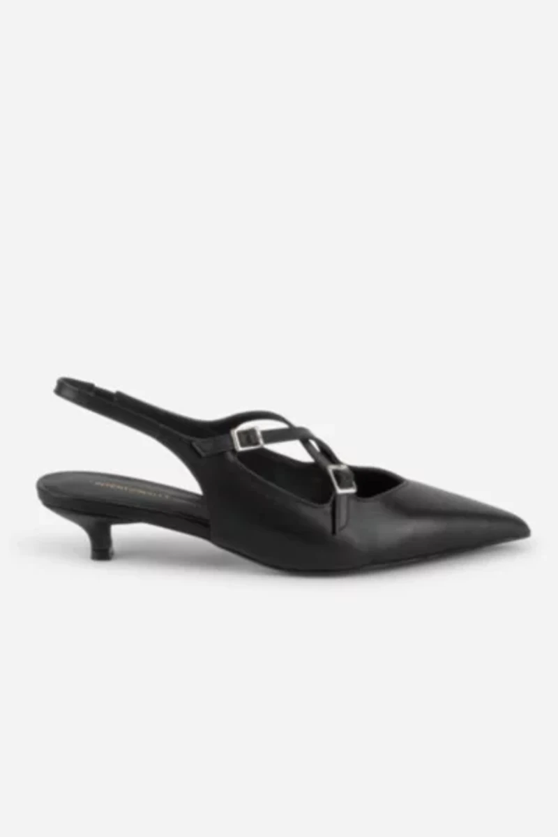 Intentionally Blank Jax Slingback Kitten Heel