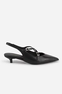 Intentionally Blank Jax Slingback Kitten Heel