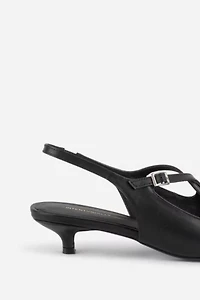 Intentionally Blank Jax Slingback Kitten Heel