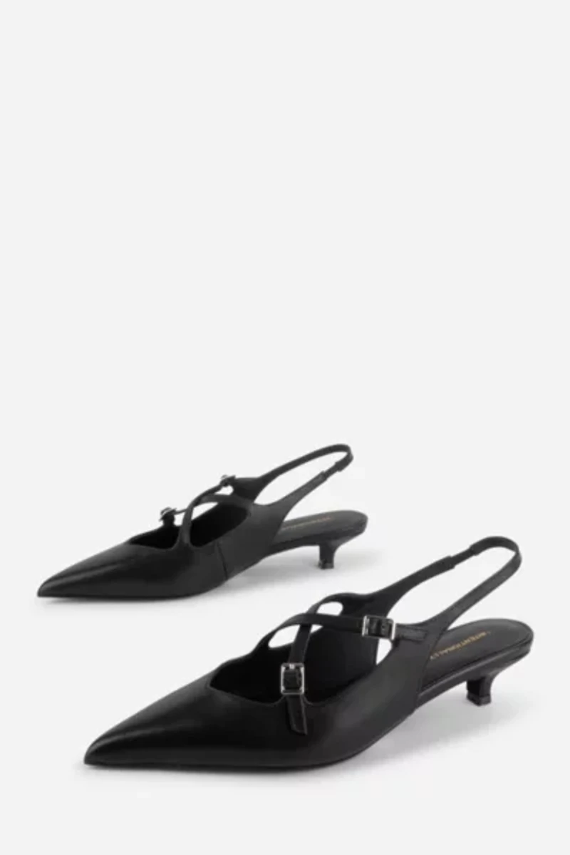 Intentionally Blank Jax Slingback Kitten Heel