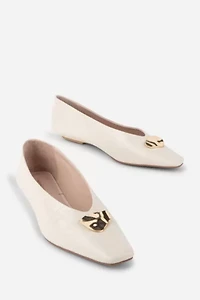 Intentionally Blank Celda Crinkle Ballet Flat