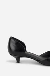 Intentionally Blank Carol Peep Toe Kitten Heel