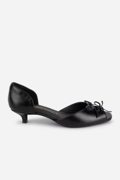 Intentionally Blank Carol Peep Toe Kitten Heel
