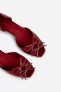 Intentionally Blank Carol Peep Toe Kitten Heel