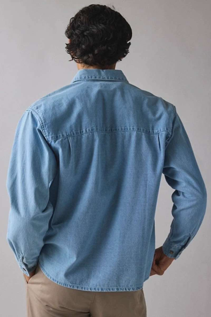OBEY Pablo Woven Denim Long Sleeve Shirt