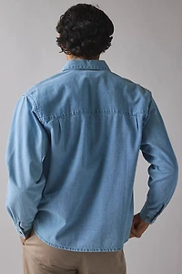 OBEY Pablo Woven Denim Long Sleeve Shirt