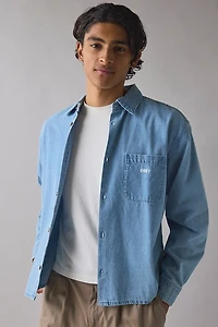 OBEY Pablo Woven Denim Long Sleeve Shirt