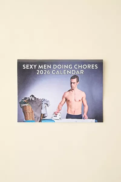 Sexy Men Doing Chores 2026 Wall Calendar