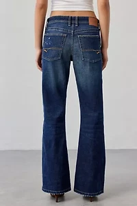 BDG Teo Printed Relaxed Low-Rise Bootcut Jean
