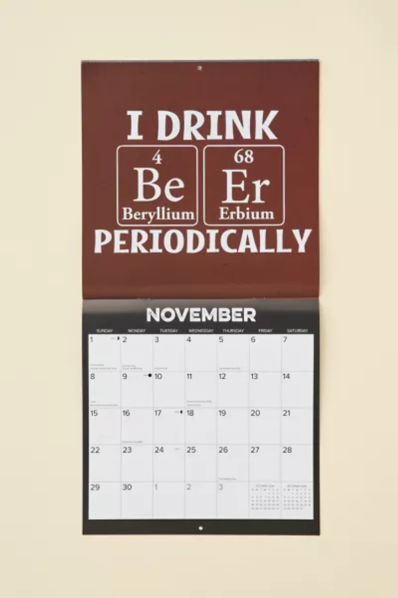 Vintage Beer 2026 Wall Calendar