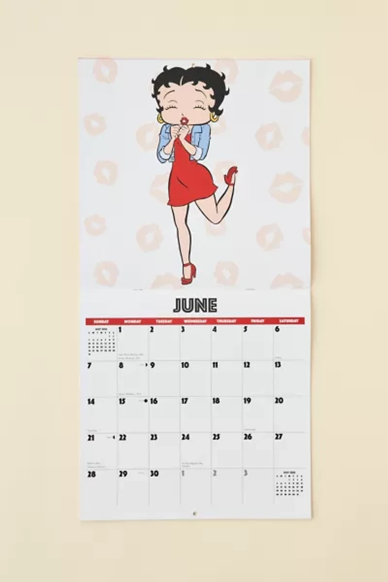 Betty Boop 2026 Wall Calendar
