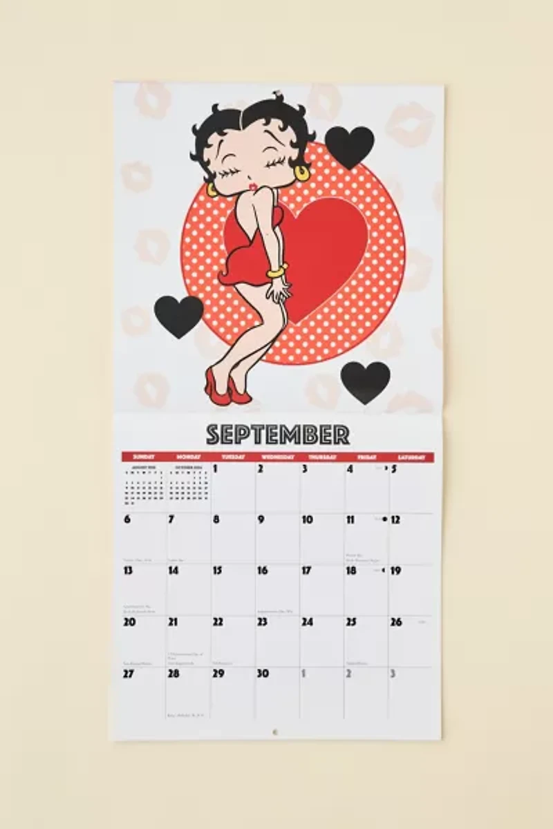 Betty Boop 2026 Wall Calendar