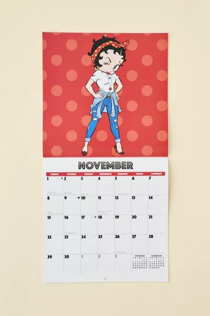 Betty Boop 2026 Wall Calendar