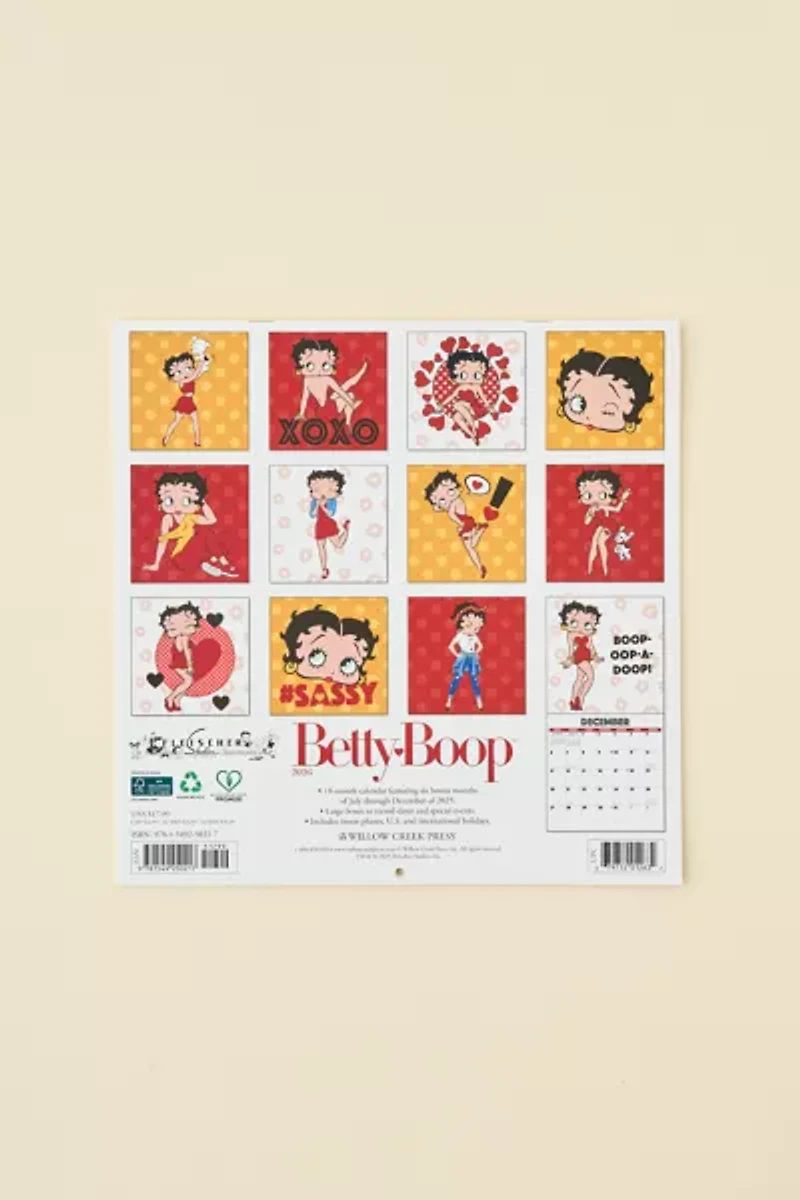 Betty Boop 2026 Wall Calendar