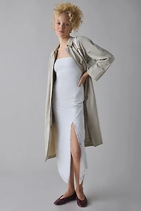 UO Samara Stretch Lace Strapless Midi Dress