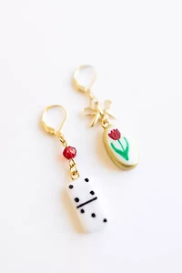 Sigfus Designs Harley Quinn Charm Earrings