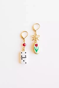 Sigfus Designs Harley Quinn Charm Earrings