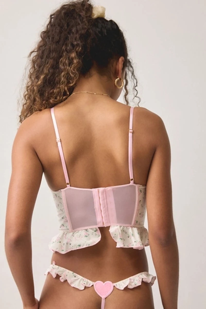 Wild Lovers Scarlett Ruffle Floral Corset