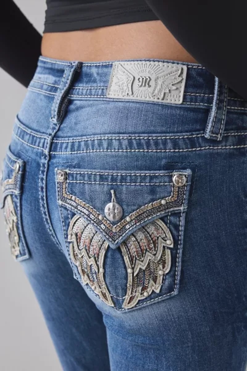 Miss Me Embellished Mid-Rise Bootcut Jean