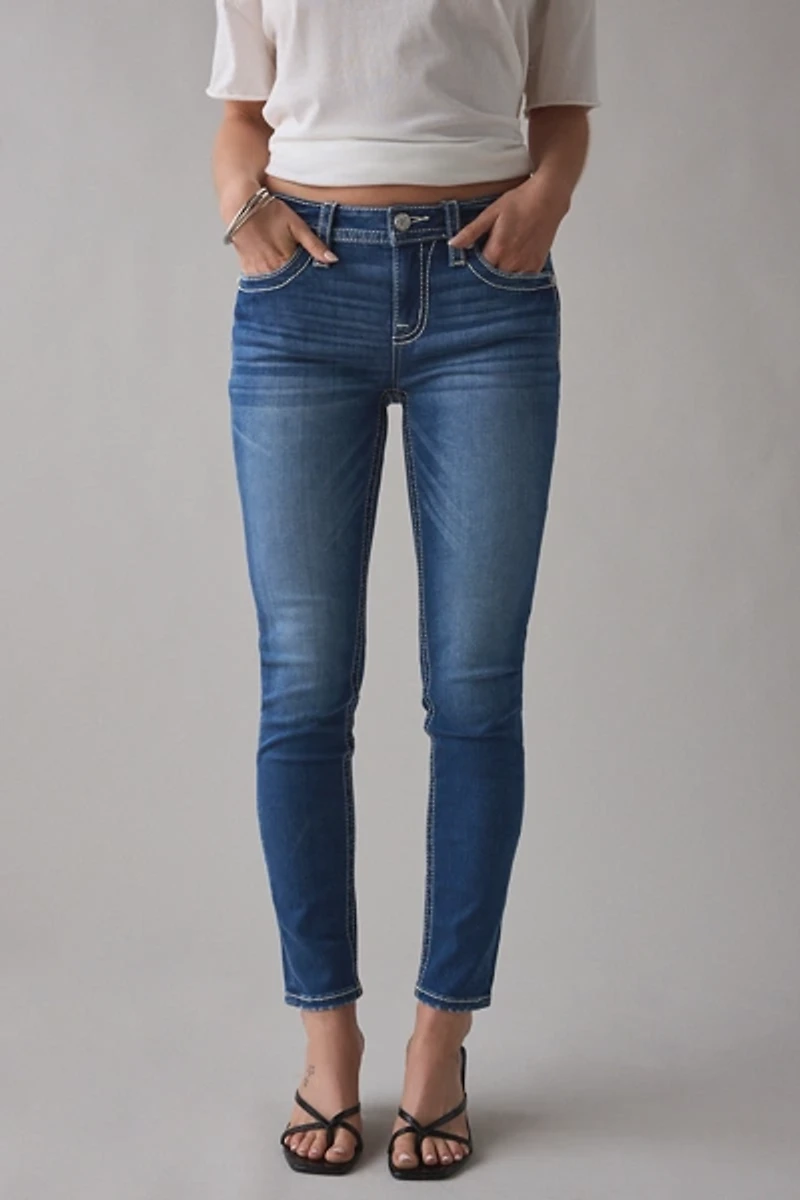 Miss Me Embellished Low-Rise Skinny Jean