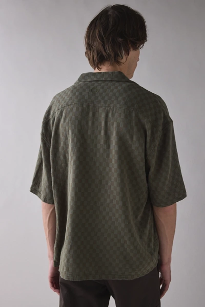 Rhythm Washed Check Relaxed Fit Short Sleeve Shirt