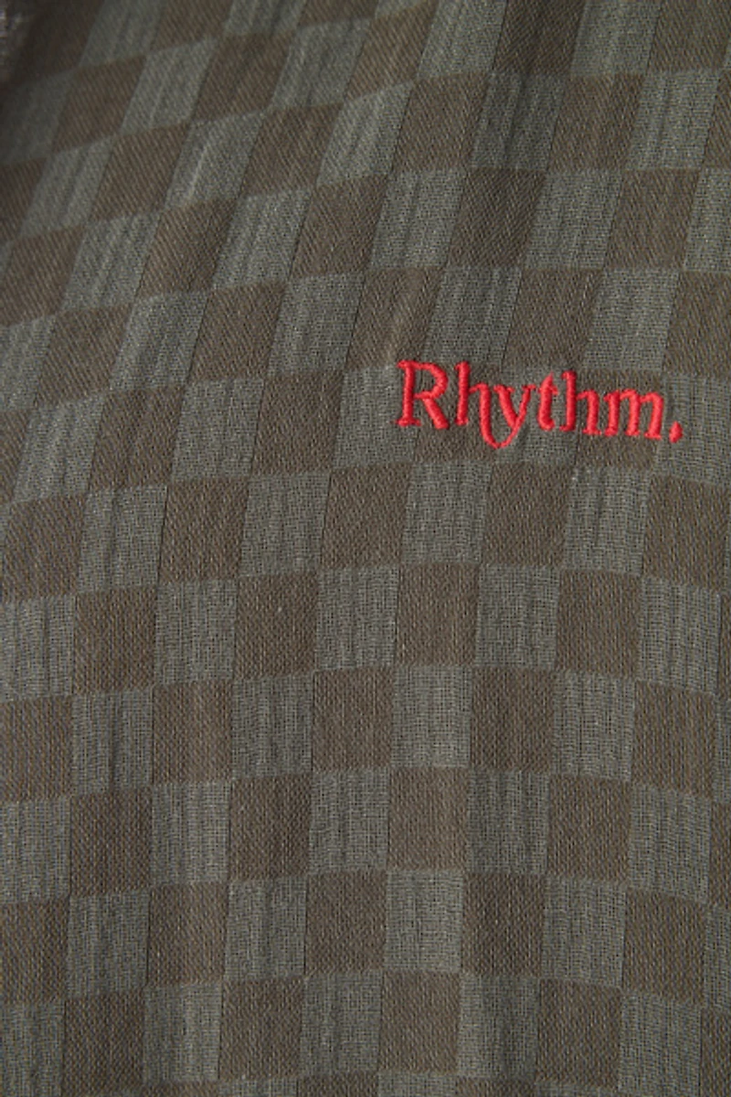 Rhythm Washed Check Relaxed Fit Short Sleeve Shirt