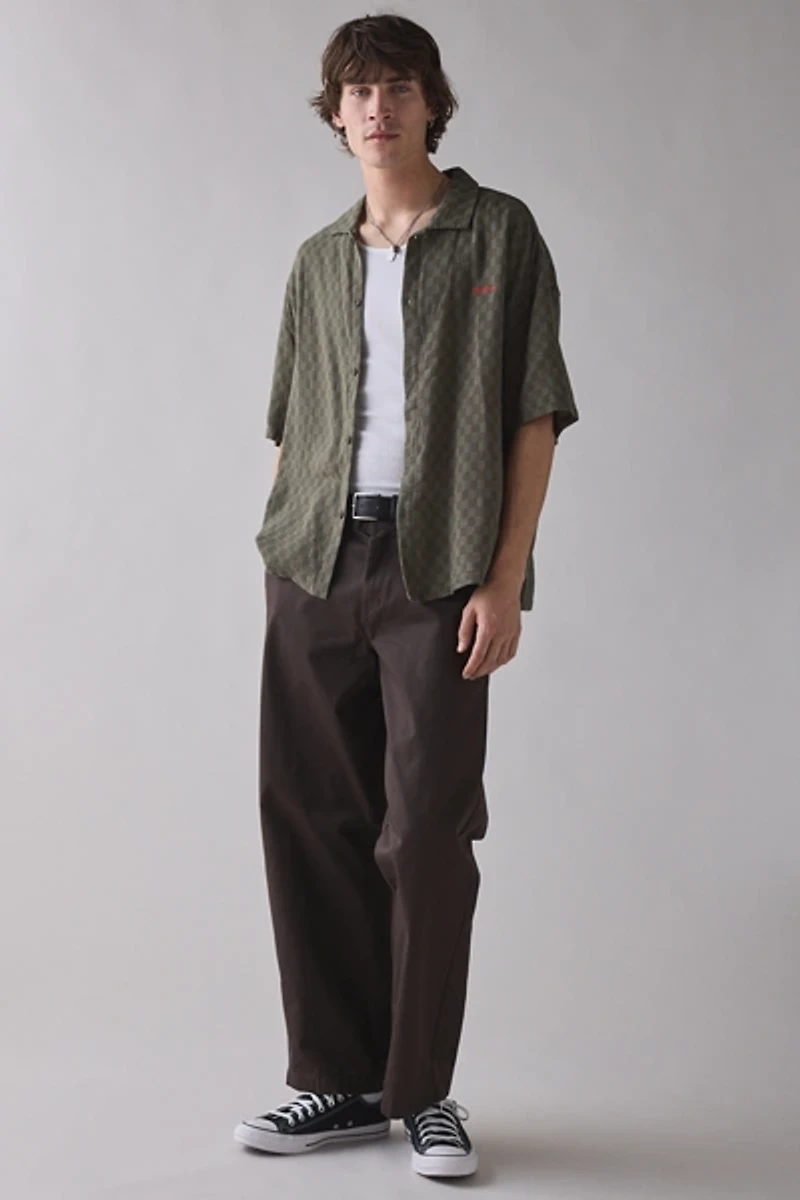 Rhythm Washed Check Relaxed Fit Short Sleeve Shirt