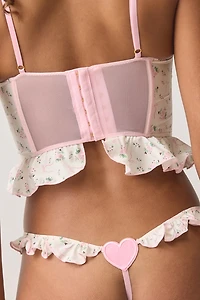 Wild Lovers Scarlett Ruffle Floral Thong