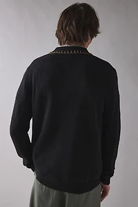 Rhythm Whip Stitch Button-Down Cardigan