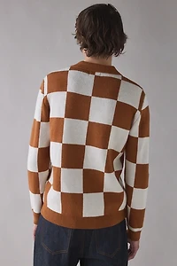 Rhythm Rhumba Check Polo Collar Sweater