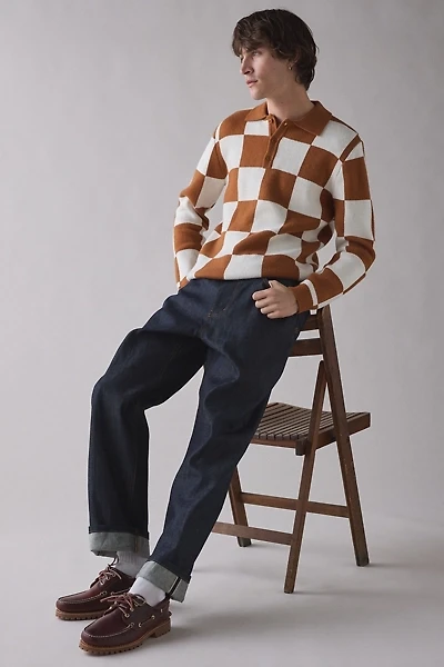 Rhythm Rhumba Check Polo Collar Sweater