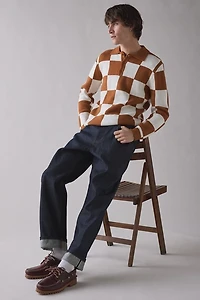 Rhythm Rhumba Check Polo Collar Sweater