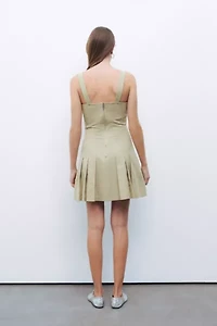 Nocturne Pleated Mini Dress