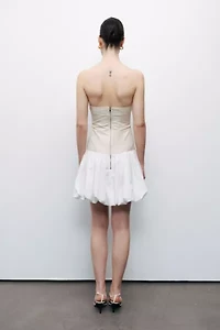 Nocturne Strapless Bubble Skirt Mini Dress