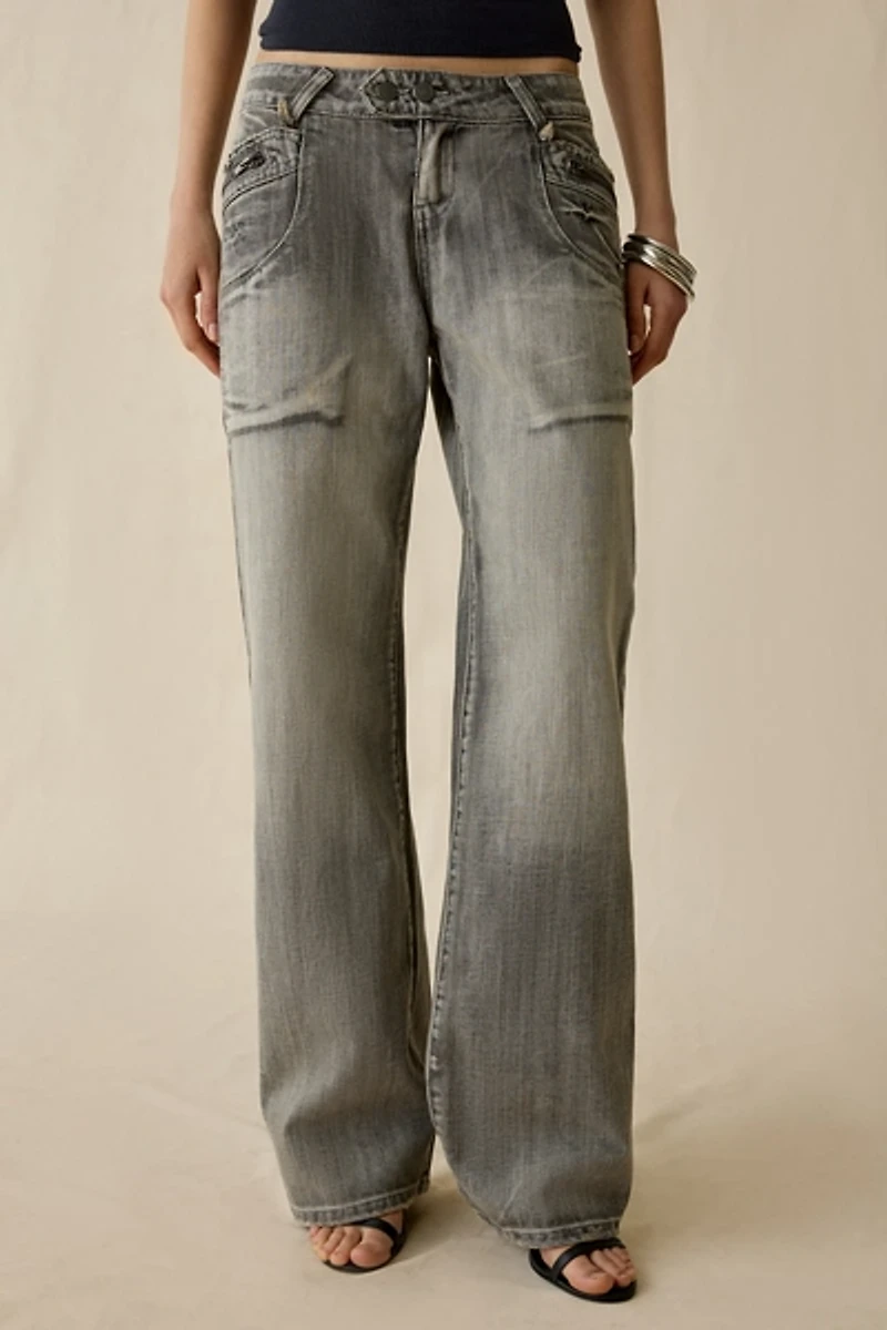 Jaded London Hunter Loose Straight Leg Jean