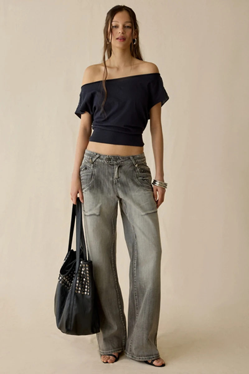 Jaded London Hunter Loose Straight Leg Jean