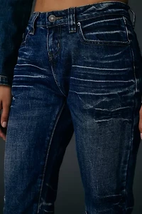 Jaded London Mid Blue Drift Low-Rise Bootcut Jean
