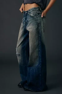 Jaded London Vortex Low-Rise Baggy Flare Jean