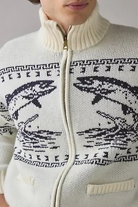 Dark Seas Old Timer Zip-Up Sweater