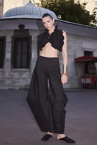 Nocturne Crinkle Barrel Leg Pant