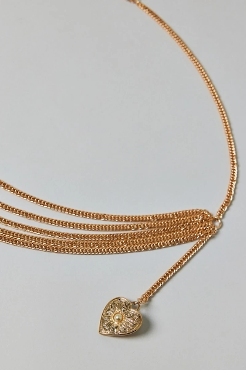 Heart Draped Chain Belt
