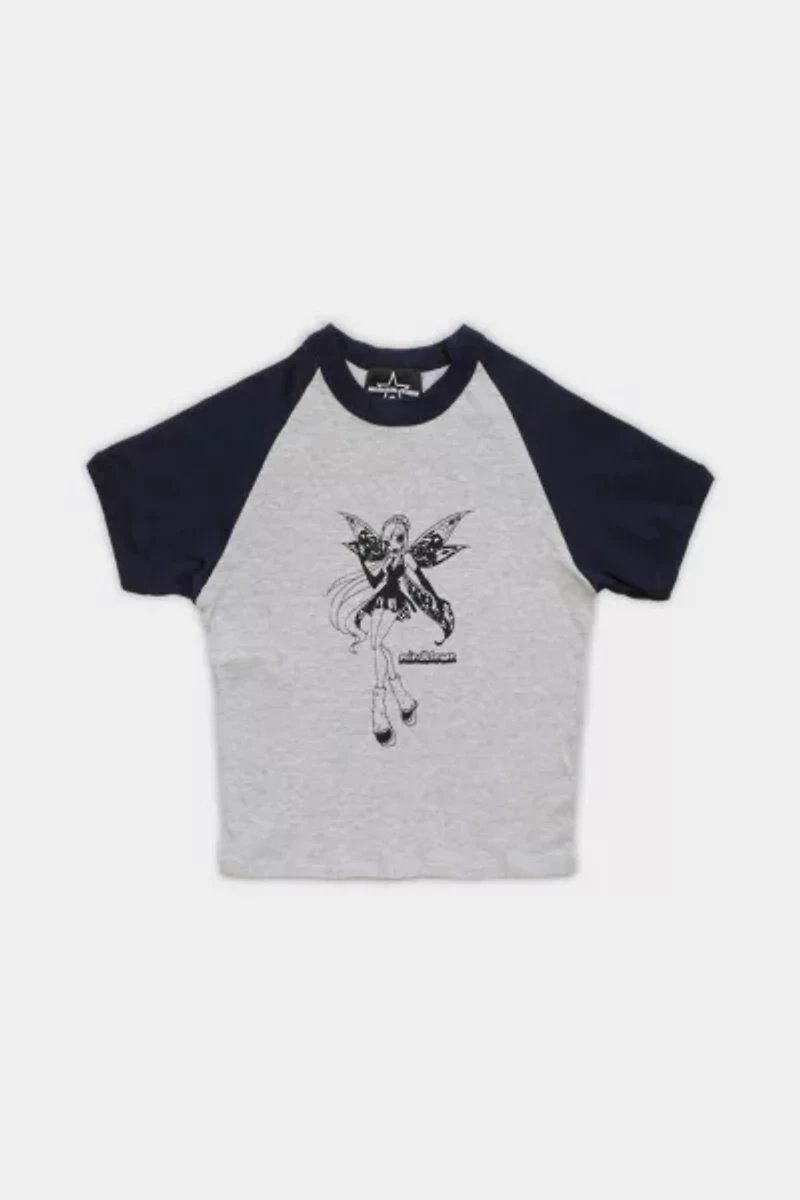 Mindblown Fairy Raglan Baby Tee