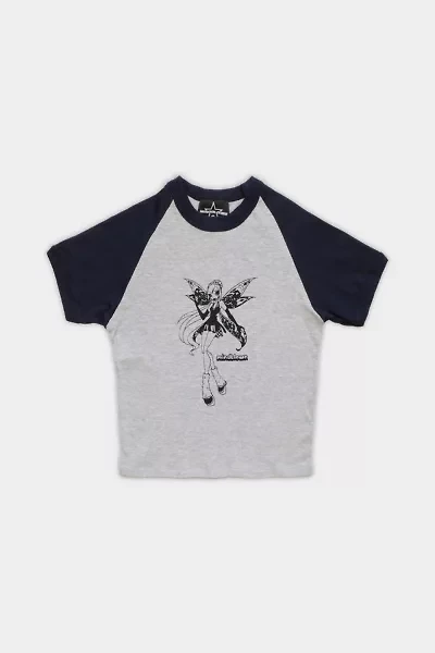 Mindblown Fairy Raglan Baby Tee