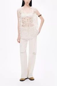 Nocturne Floral Embroidered Vest