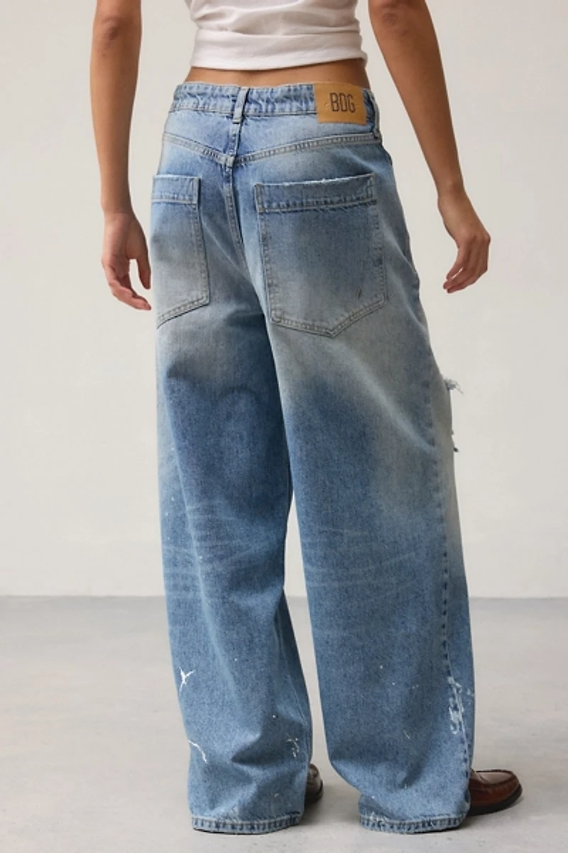 BDG Jaya Paint Splatter Baggy Boyfriend Jean