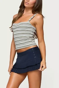 Edikted Double Pleated Mini Skort