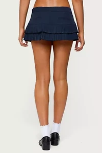 Edikted Double Pleated Mini Skort