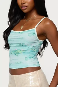 Edikted Everlyn Water Lily Tank Top
