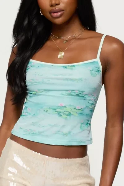Edikted Everlyn Water Lily Tank Top