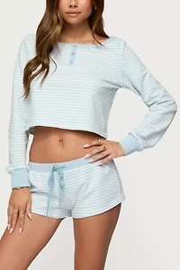 Edikted Margret Striped Long Sleeve Top